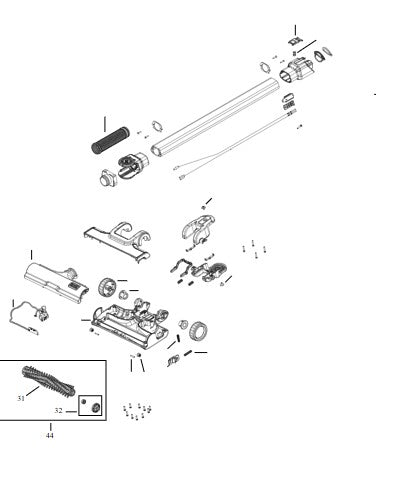Spezzola per Aspirapolvere Black+Decker ASS. PIEDE Type NA127117