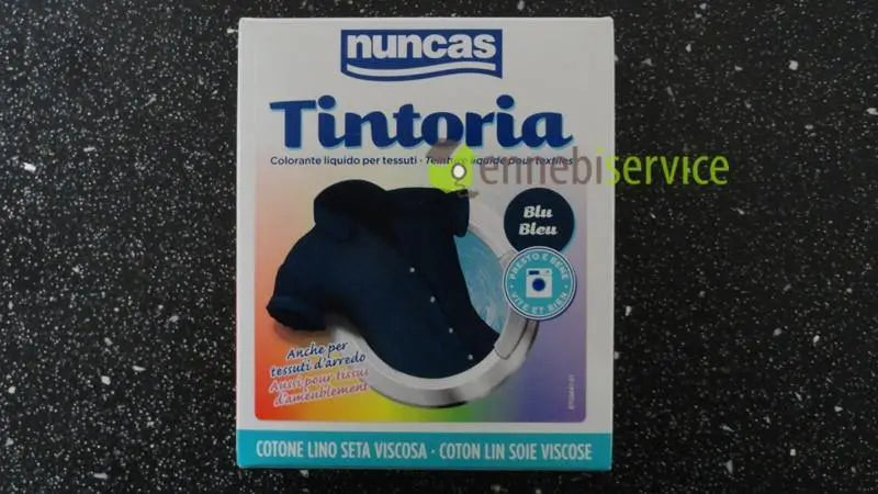 tintoria cotone blu notte 100 ml colorante liquido + 100 g fissatore polvere NUNCAS