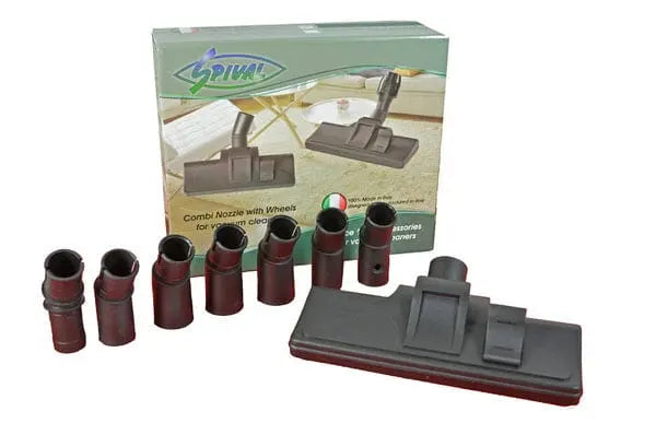 Spazzola combi 7 raccordi con ruote 800PE13 SPIVAL