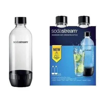 Confezione 2 bottiglie pet soda stream lavabili in lavastoviglie SODASTREAM