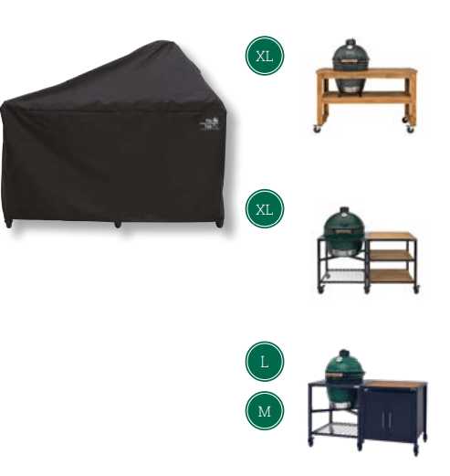 Copertura per frame XL-M & estensione, tavolo XL Barbecue Big Green Egg Big Green Egg