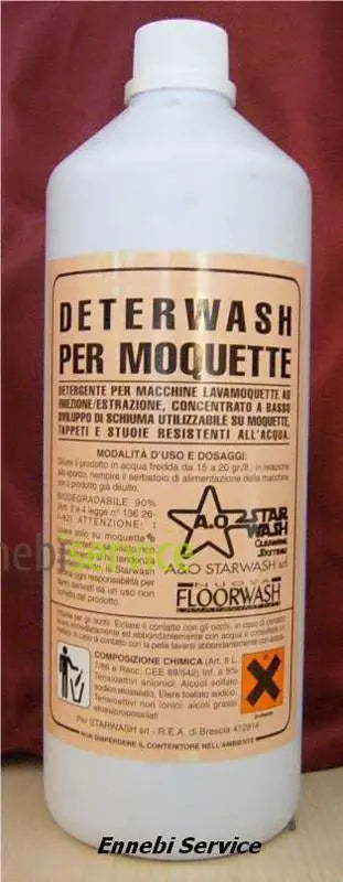 Detergente "Deterwash Moquette" per macchina lavapavimenti Floorwash 1lt FLOORWASH