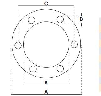 Guarnizione smussata 6 fori Ø 150x100x2mm Prima Prima