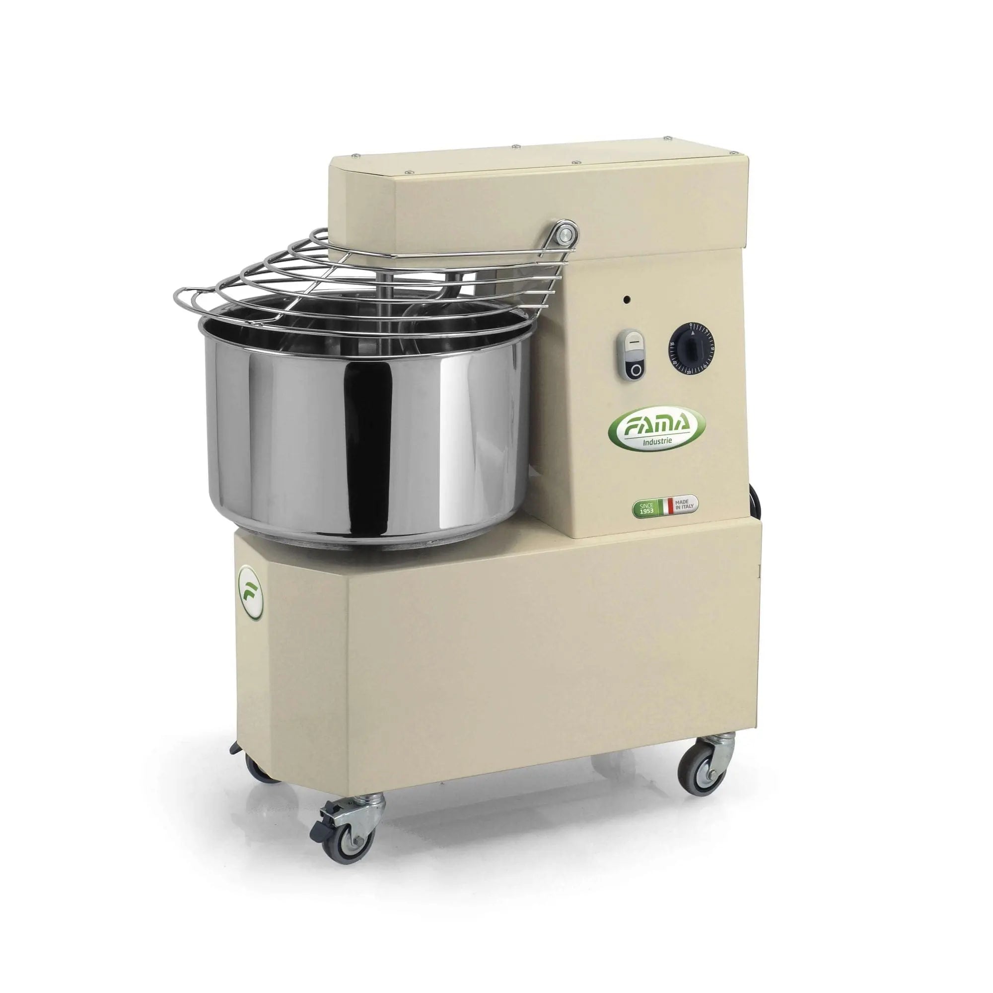 Impastatrice a spirale testa fissa 25 KG 1,10 Kw (1,50 Hp) - 32 litri Trifase doppia velocità Fama FAMA