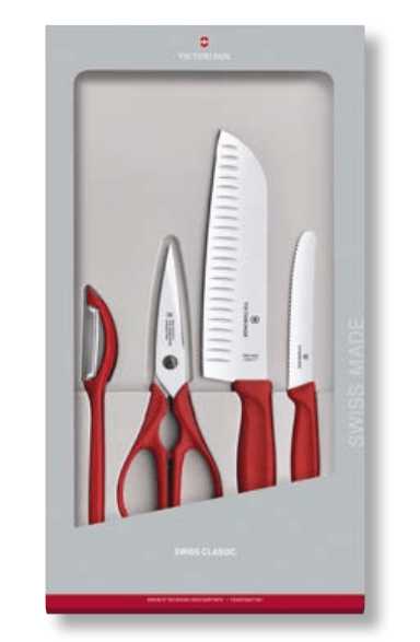 Swiss Classic set 4 pezzi cucina rosso VICTORINOX VICTORINOX