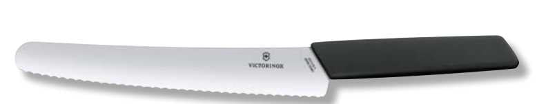 Swiss Modern Coltello Pane 22 cm nero VICTORINOX VICTORINOX