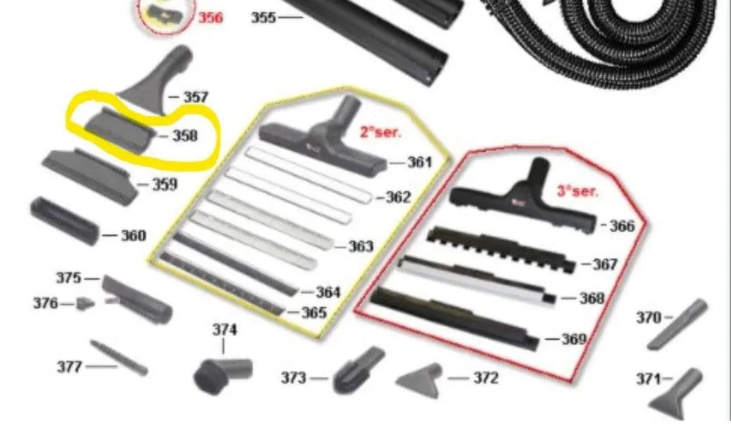 Telaio lavavetri 130mm bocchetta piccola Lecoaspira 710 Polti POLTI