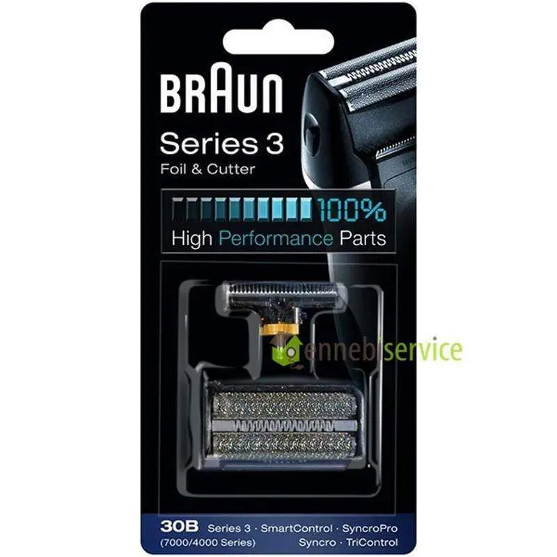 lamina + coltello rasoio braun combipack 30b kp7000. series 3 u.7000u.4000. nero BRAUN