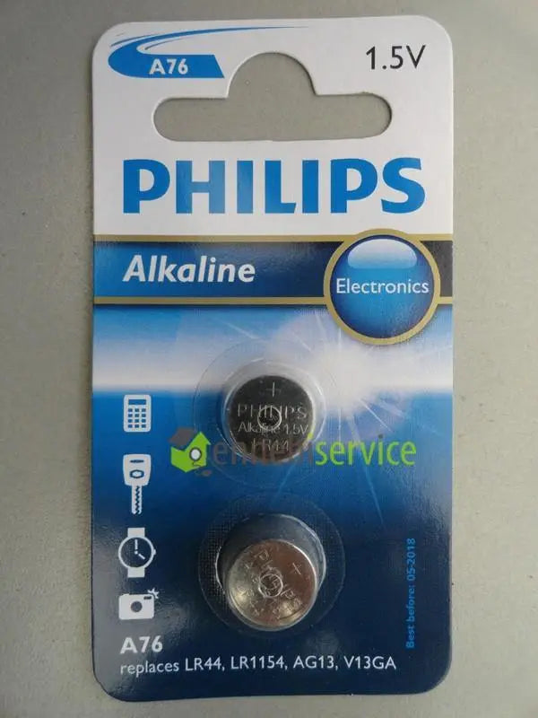 pila lr44 1 5v blister 2 pile philips PHILIPS