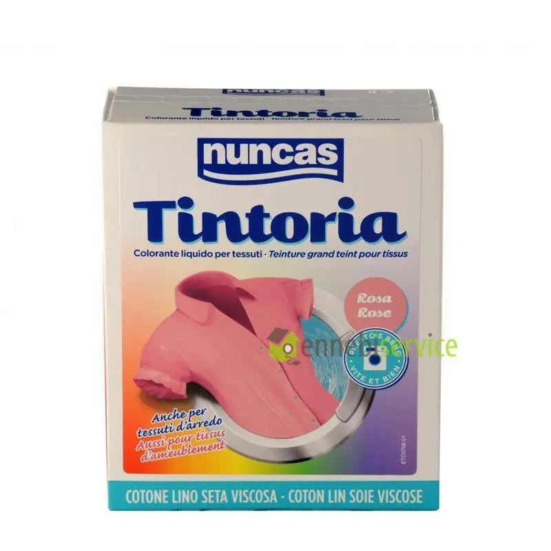 tintoria cotone rosa 100 ml colorante liquido + 100 g fissatore polvere NUNCAS