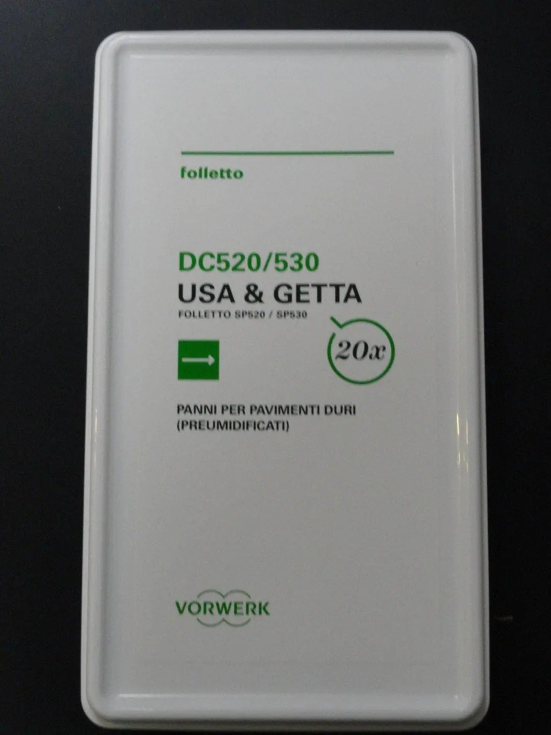 Confezione 20 panni usa e getta lavapavimenti SP52/530 Vorwerk Folletto VORWERK FOLLETTO