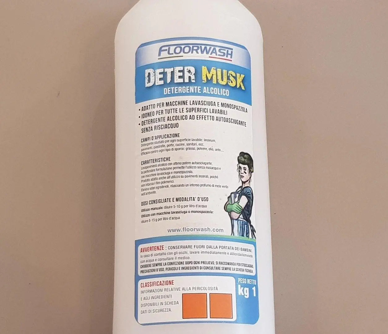 Detergente "Deter Musk" per macchina lavapavimenti Floorwash 1lt FLOORWASH