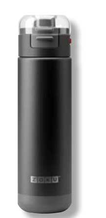 Stainless Steel Sports Bottle nero ZOKU ZOKU